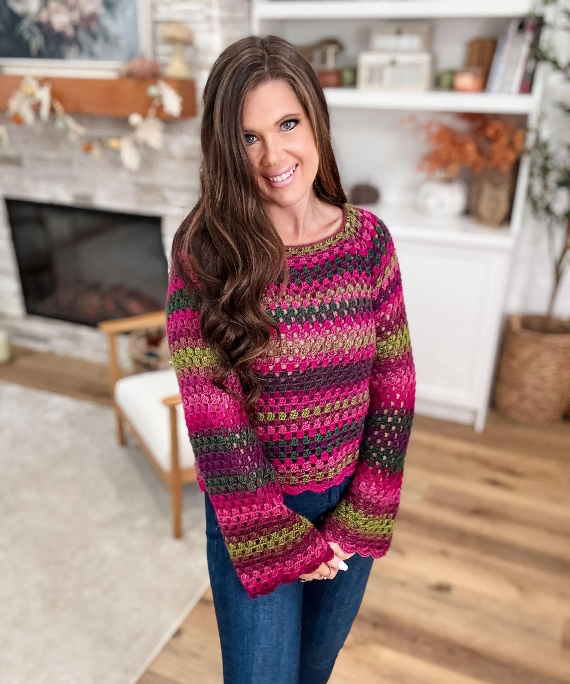Old Town Granny Stitch Sweater Pattern + Video Tutorial